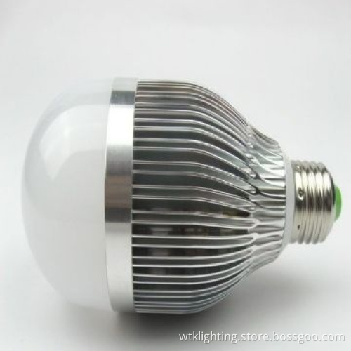 9W E27 B22 LED Bulb, 50,000-hour Lifespan, AC 85-265V, Bridgelux/Epistar/EpiLEDs Chips